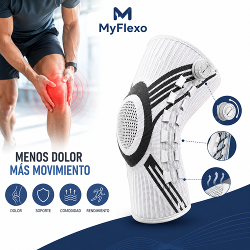 Rodillera de Compresión MyFlexo™ — Alivio y Soporte para tu Rodilla