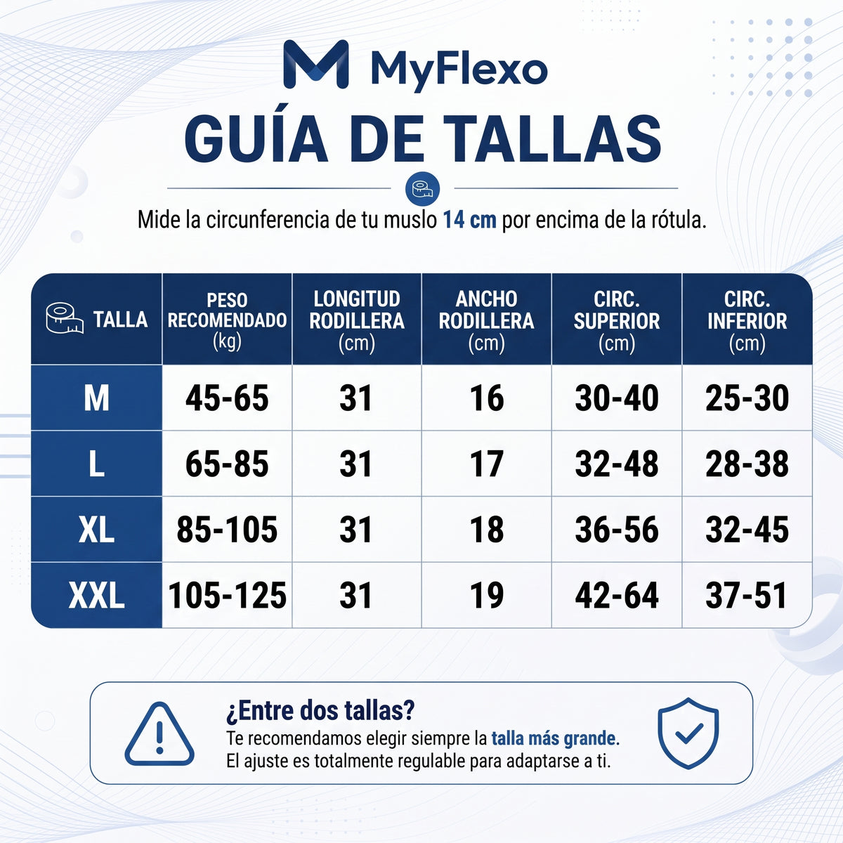 Rodillera de Compresión MyFlexo™ — Alivio y Soporte para tu Rodilla